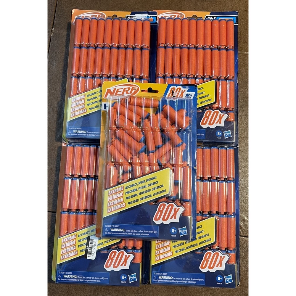 New Hasbro Nerf N1 Darts for N-Series Blasters 80X Pack x 4 Plus A Partial
